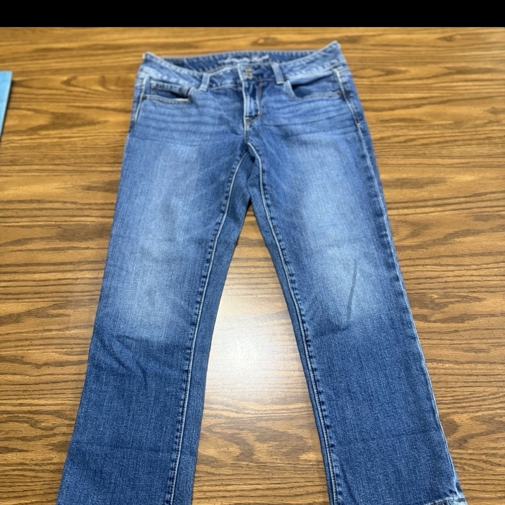 American Eagle Women’s Jeans Size 6 Artist Low Rise Denim Blue 30x24